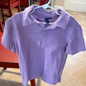 Janie and Jack Lavender Terry Polo Shirt